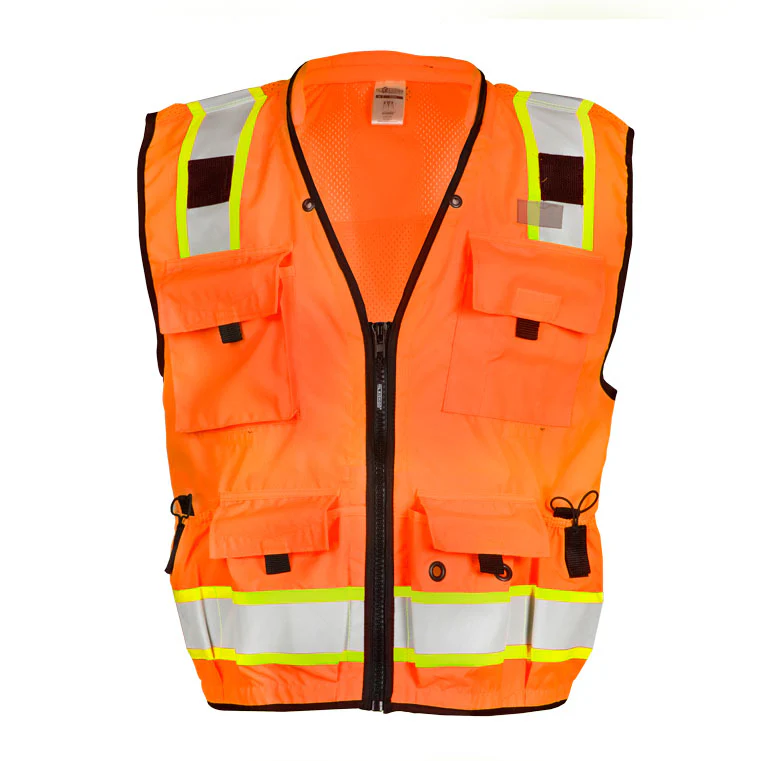 ML Kishigo S5001-L L Orange Professional Surveyors Vest - Moutools