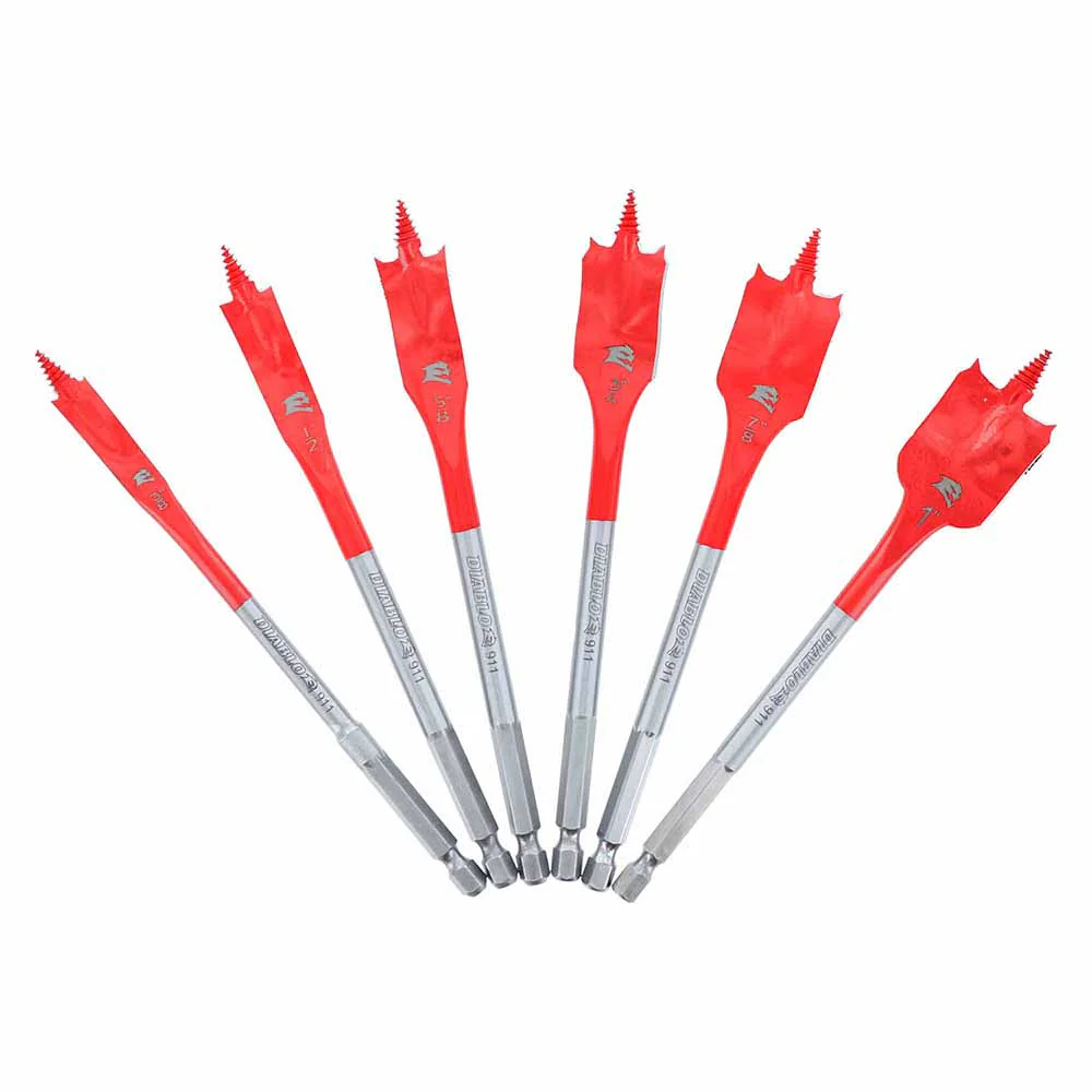 Diablo DSP2920-S6 6 pc Spade Bit Set (6-Piece) - Moutools