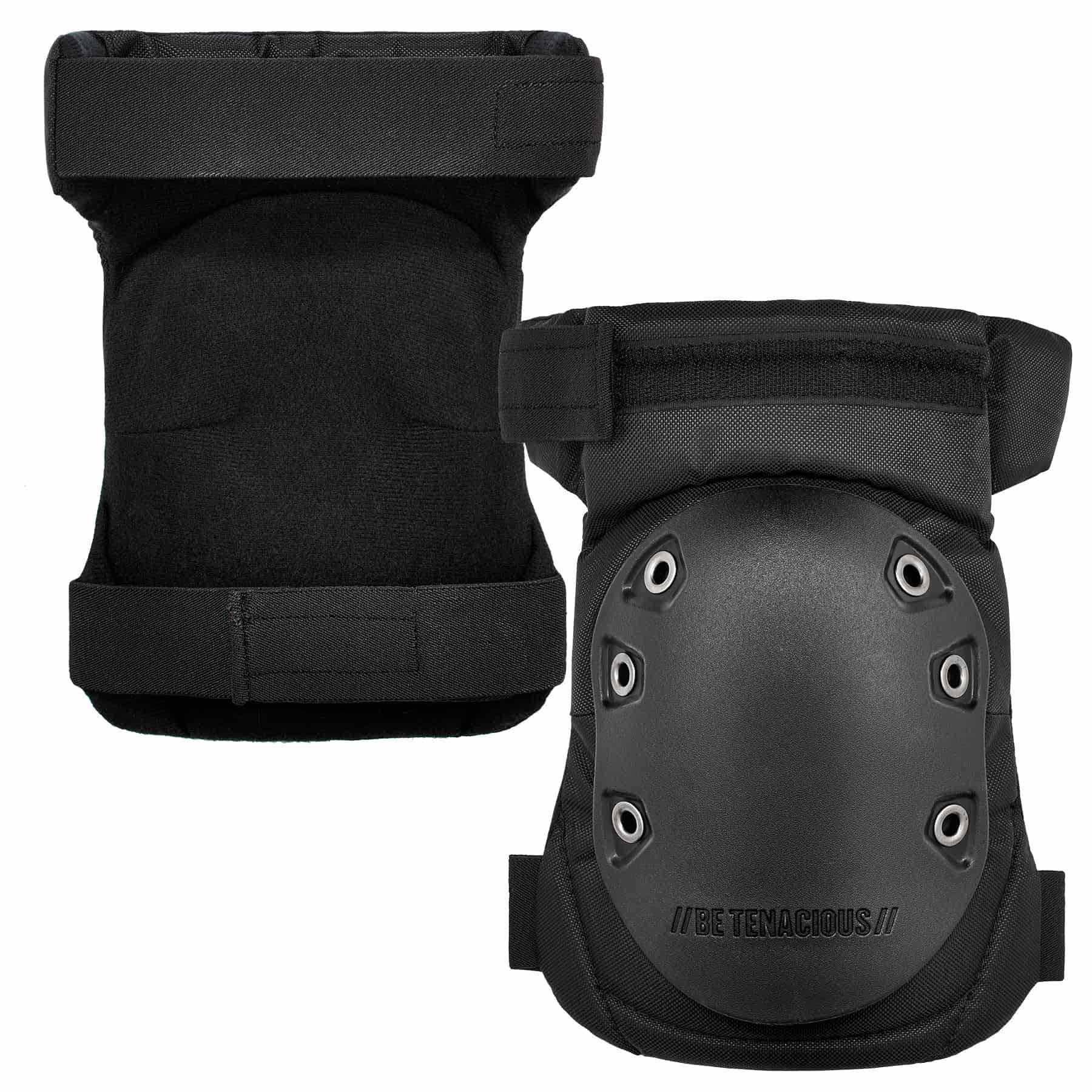 Ergodyne 18436 435HL  Black Cap Hinged Gel Knee Pad - Hard Cap - Moutools