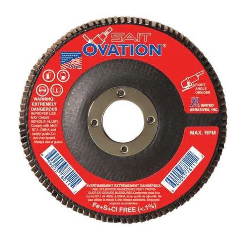 Sait 78039 Flap Disc, 6X7/8 Z 80X - Moutools