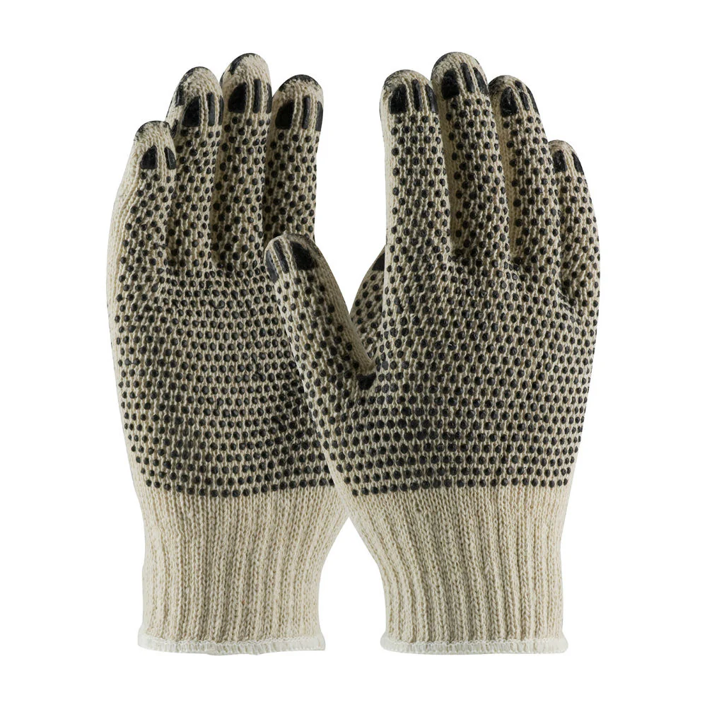 PIP Industrial Products 36-C330PDD/L Cotton/Poly 7G HW, Coated Finger Tips, 2 Side B, Large - Moutools