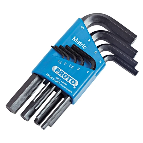Proto J4984 9 Piece Hex Key Set Metric - Moutools