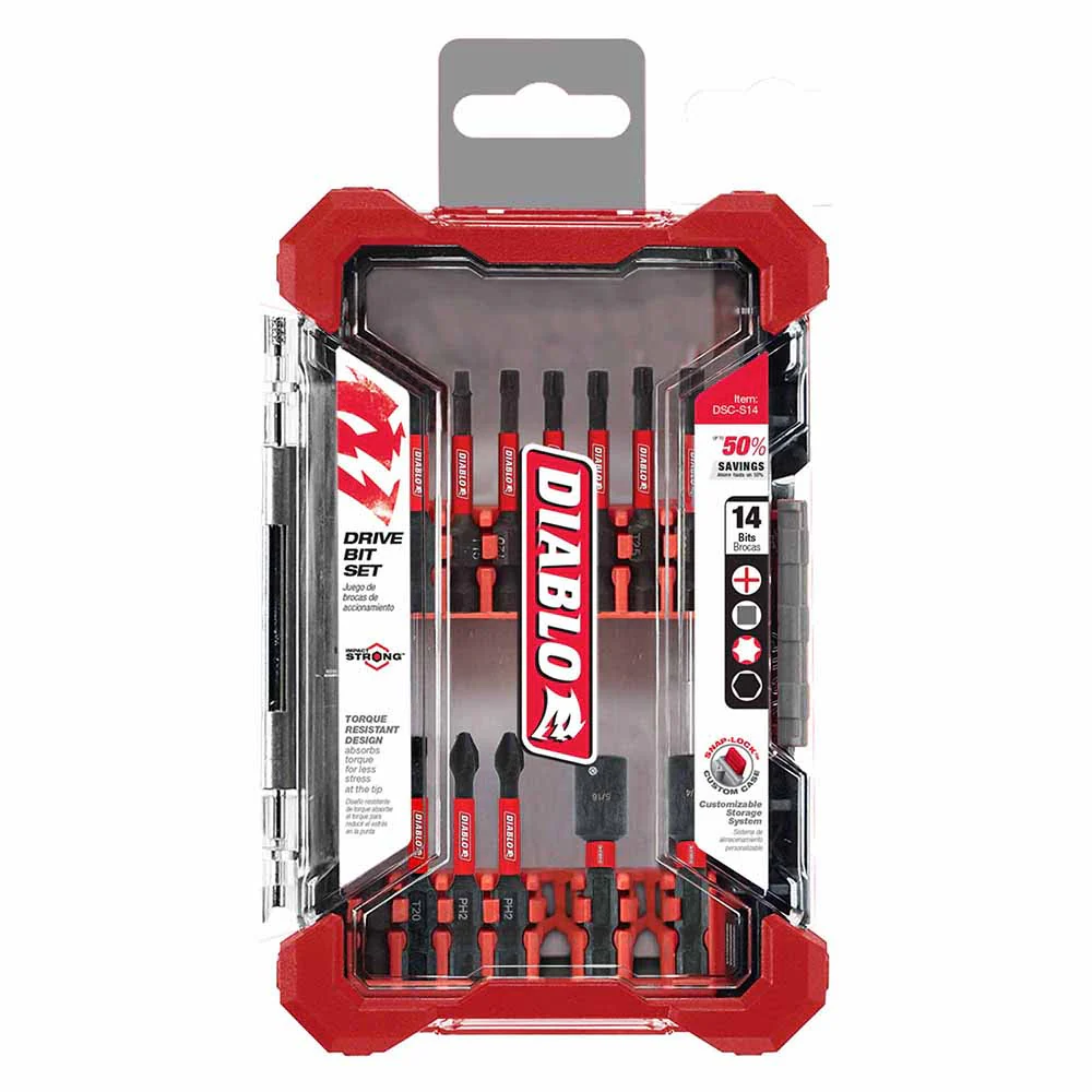 Diablo DSC-S14 14 pc Screwdriving Set (14-Piece) - Moutools