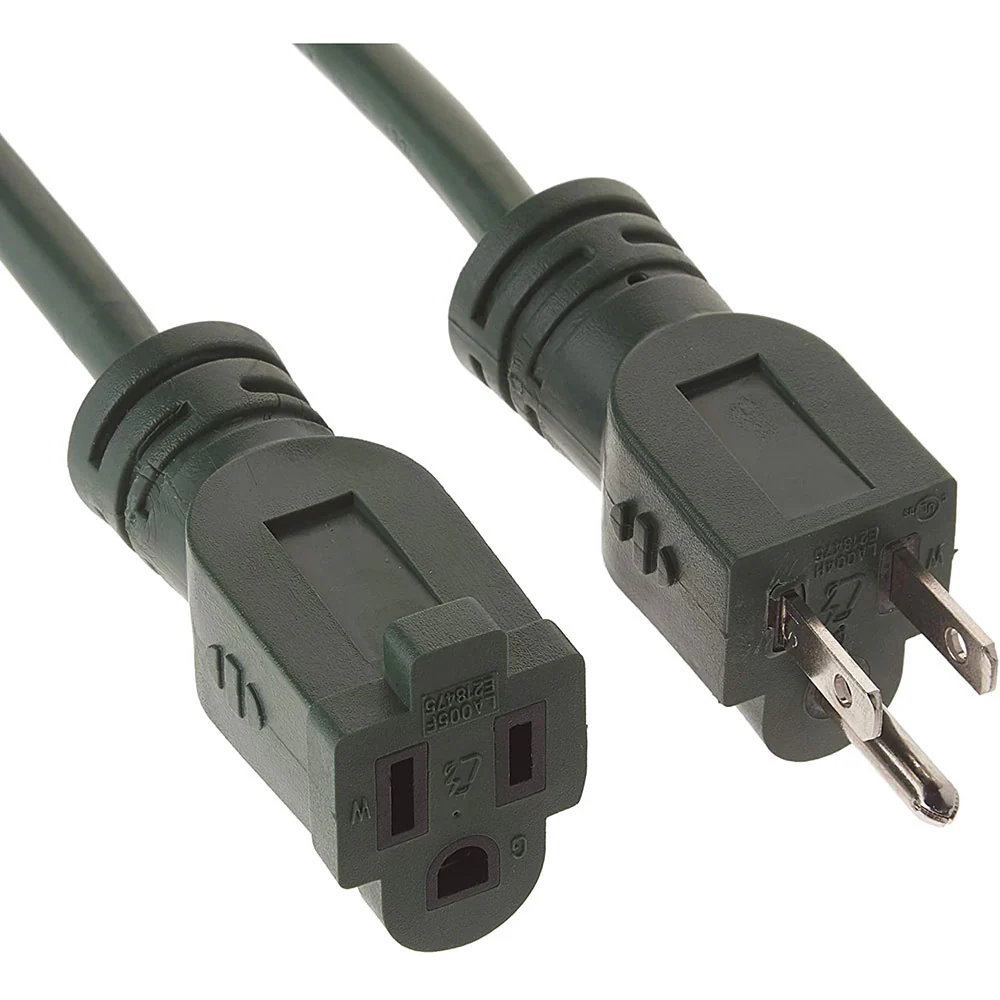 Woods 160001 16/3 SJTW Yard Master Landscape Extension Cord, Green, 20 Foot - Moutools