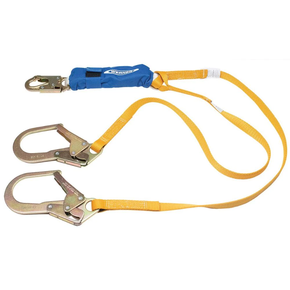Werner C411200XB DeCoil Twinleg Lanyard (1