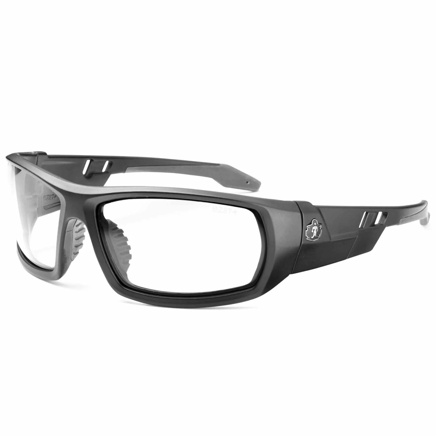 Ergodyne 50403 ODIN Anti-Fog Clear Lens Matte Black Safety Glasses - Moutools
