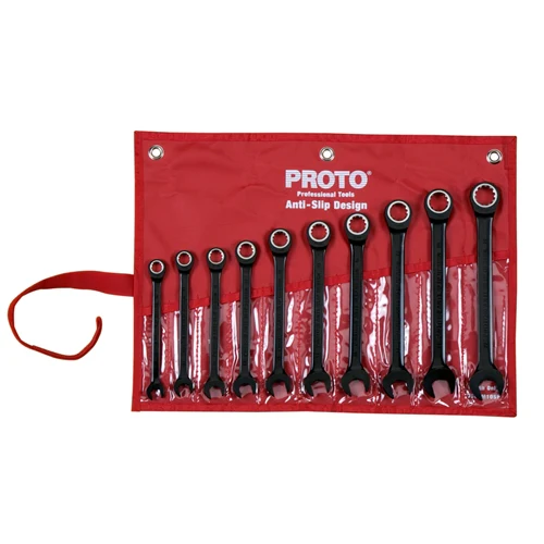 Proto JSCRM-10S 10 Piece Ratcheting Spline mm Wrench Set - Moutools