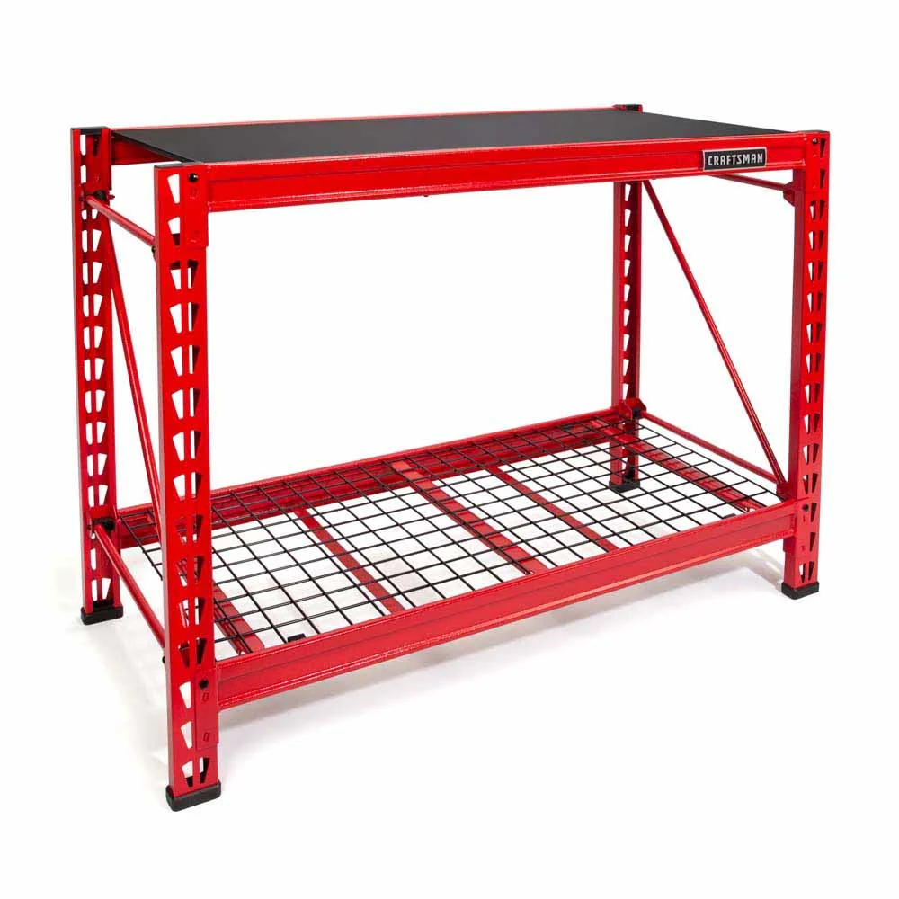 Craftsman 94772 2-Shelf 3-Foot Tall Stackable Tool Chest Depth Storage Rack - Moutools