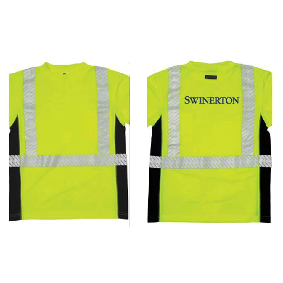 Safety T-Shirt, Short Sleeve Lime, Class 2, 3XL - Moutools
