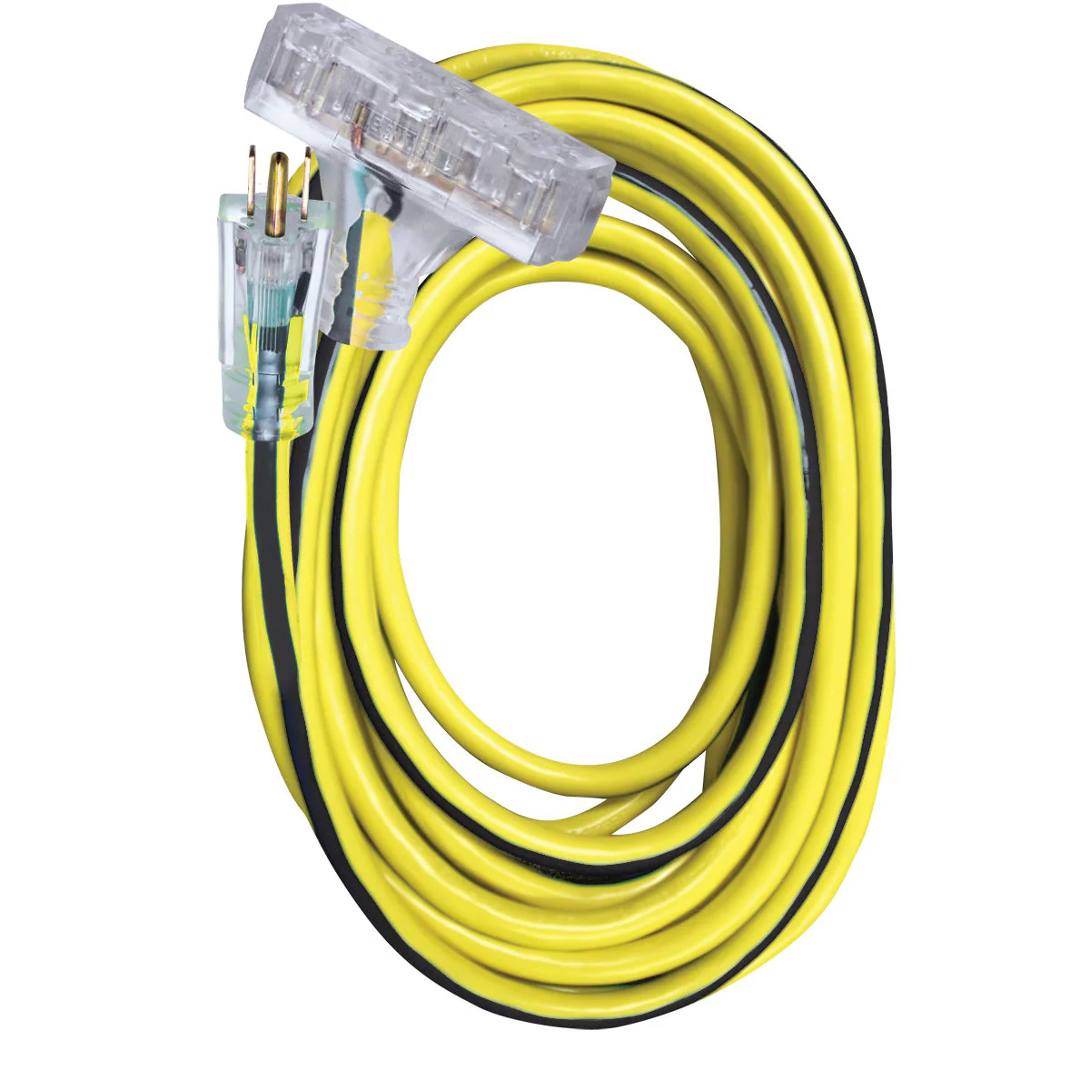 VOLTEC 05-00124 50' 12/3 3-Conductor 300V Power Block Extension cords, SJTW - Moutools