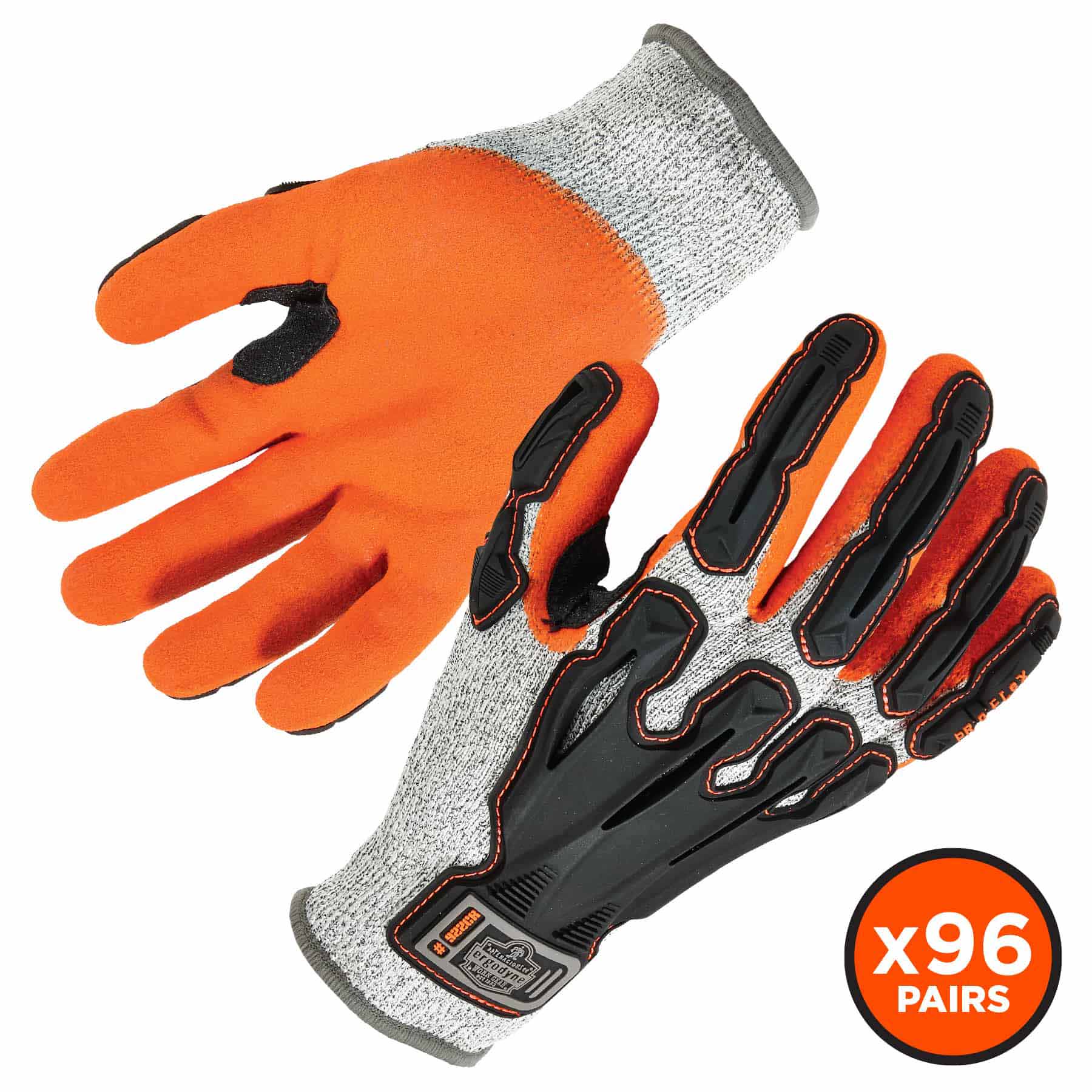 Ergodyne 17585 922CR-CASE XL Gray Nitrile-Coated CR Gloves 96-Pair - Moutools