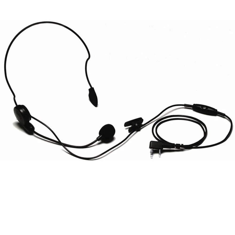 Kenwood KHS-22A Single Muff Headset with Flexible Boom Mic for TK-2400,2402,3400,3402 and NX Series Radios - Moutools