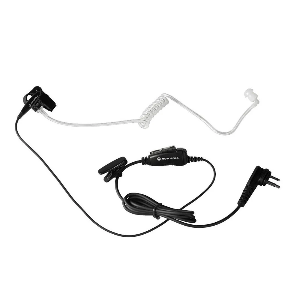 Motorola HKLN4601 Single Wire Surveillance Kit with In-line PTT and Microphone - Moutools