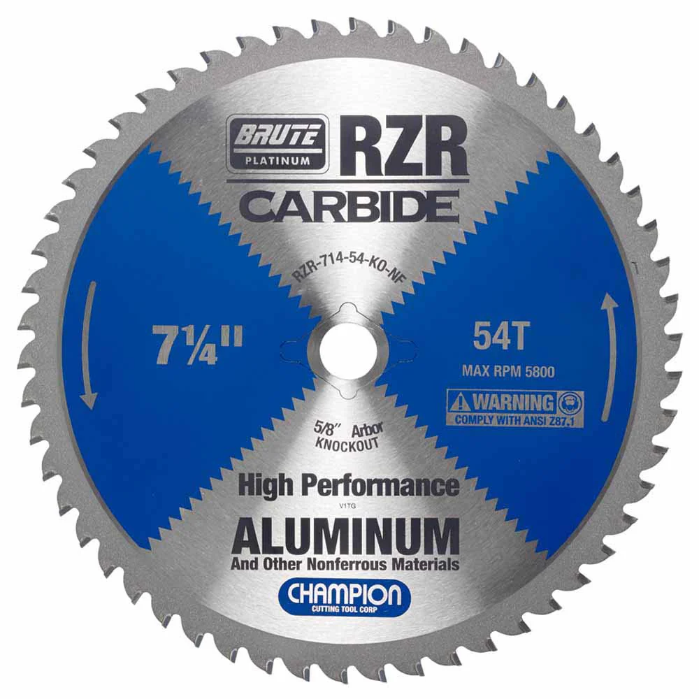 Champion RZR-714-54-KO-NF Metal Circular Saw Blade - 7-1/4