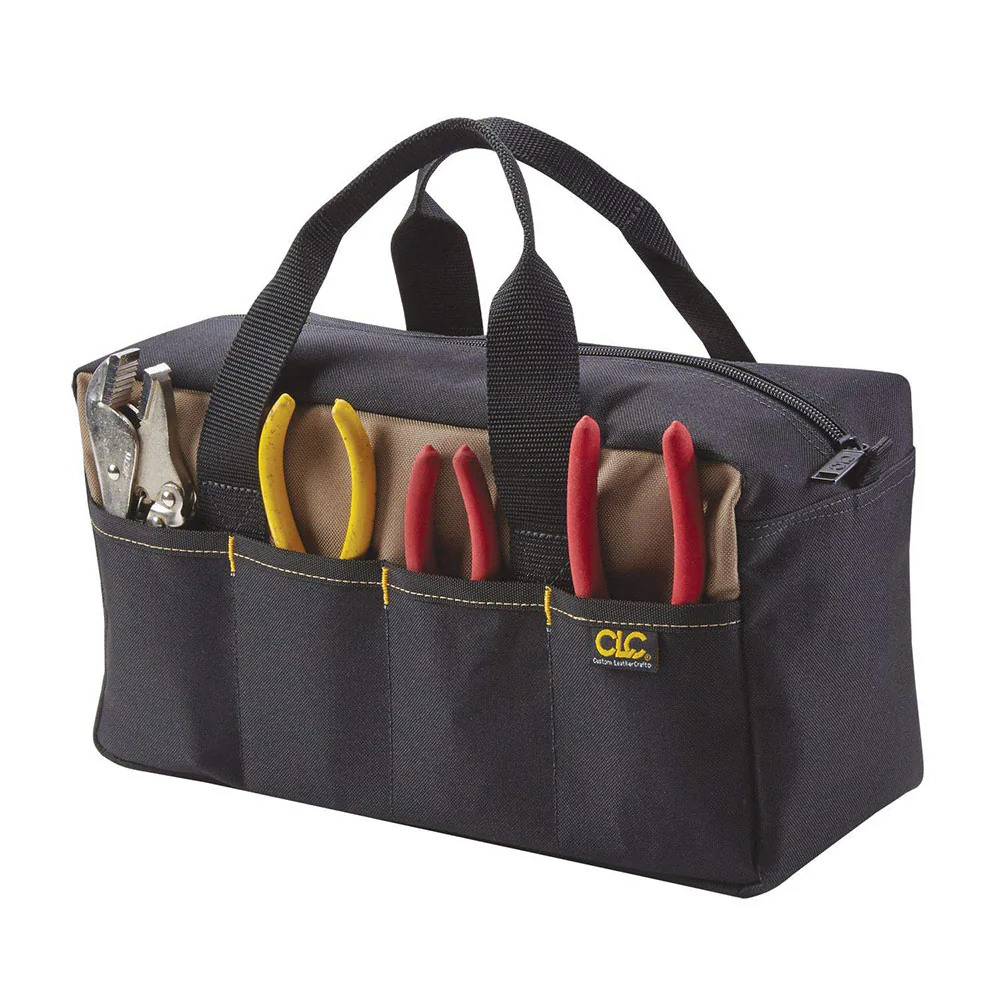 Custom Leather Craft 1116 16 Pocket Standard Tool Tote - Moutools
