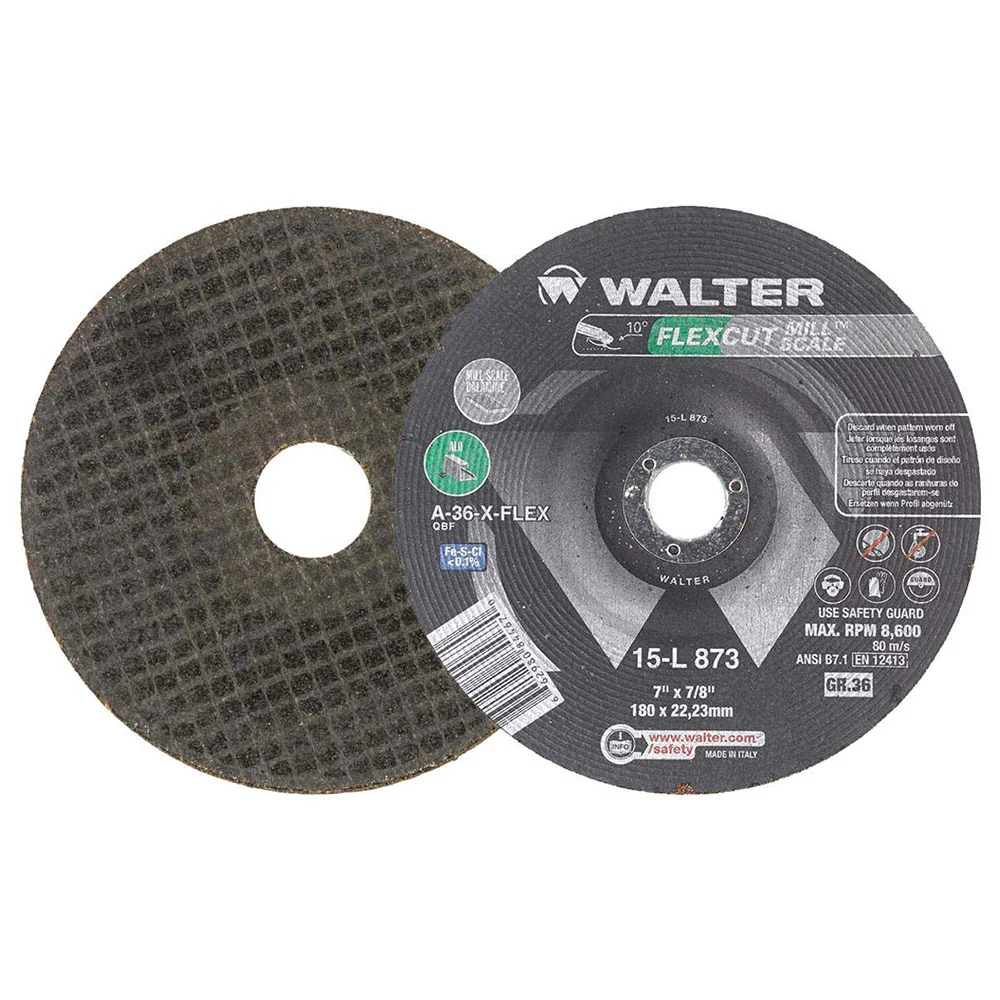 Walter 15-L-843 Flexcut Mill Scale 4-1/2X5/8-11 Grinding Wheel 25Bx/200Cs - Moutools