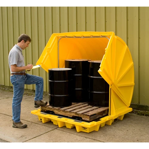 Eagle 1646 4-Drum Nestable Containment Pallet - Moutools