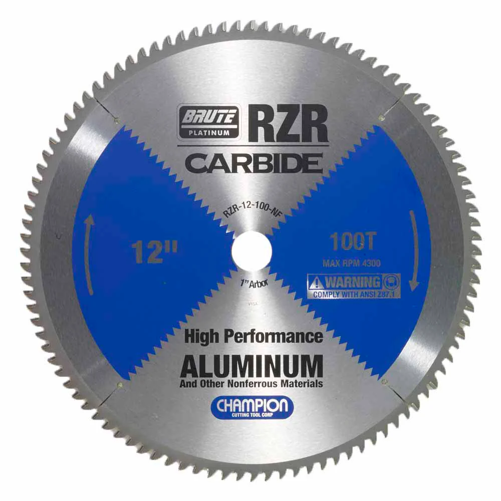 Champion Cutting Tool RZR-12-100-NF Metal Circular Saw Blade - 12