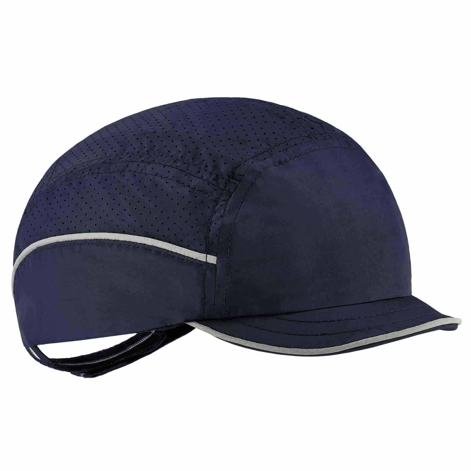 Ergodyne 23332 8955 Micro Brim Navy Lightweight Bump Cap Hat - Moutools