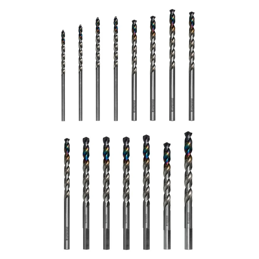 Diablo DMD-S15T 15-Piece Metal Demon Drill Bits Set for Mild, Hardened and Stainless Steels - Moutools