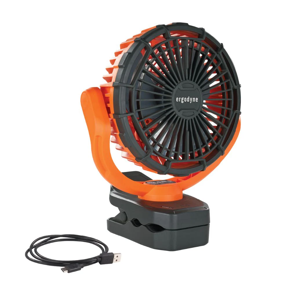 Ergodyne 12800 Chill-Its 6090 Rechargeable Portable Jobsite Fan - Moutools