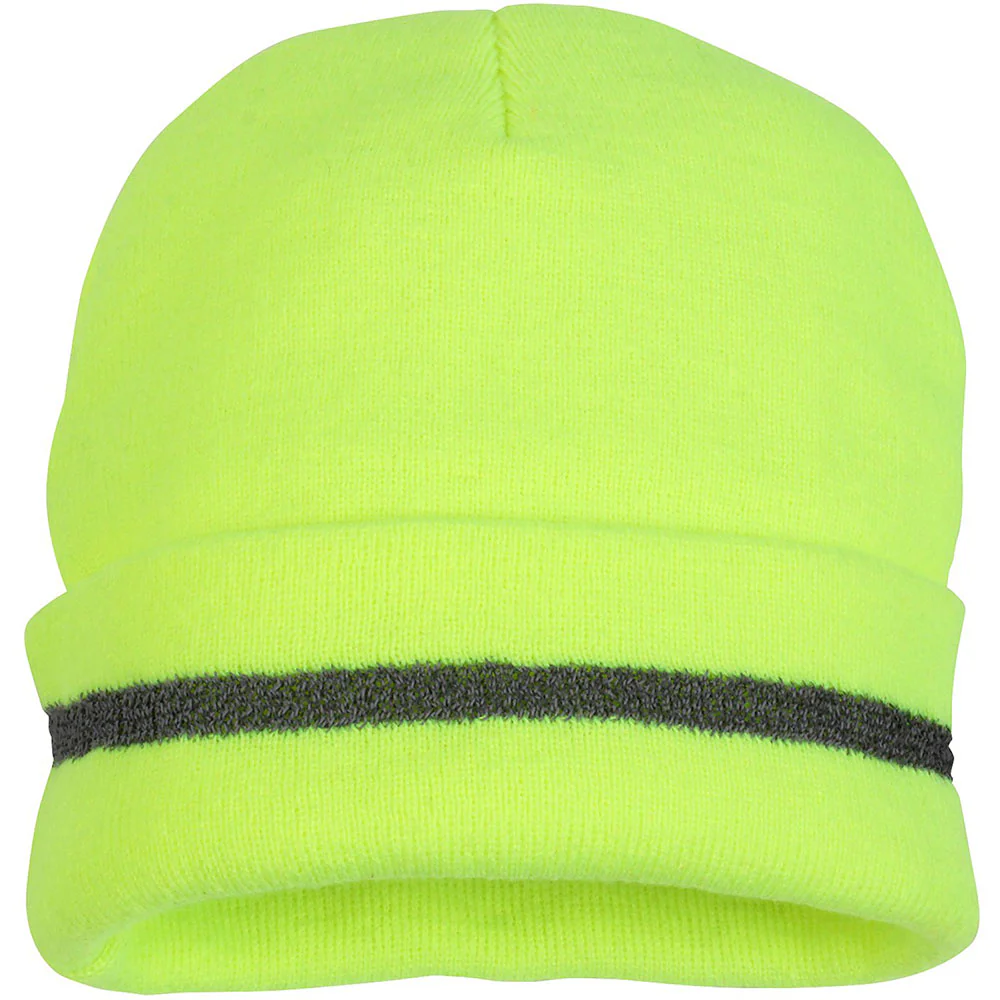 Pyramex RH110 Knit Cap With Reflective Strip-Yellow - Moutools