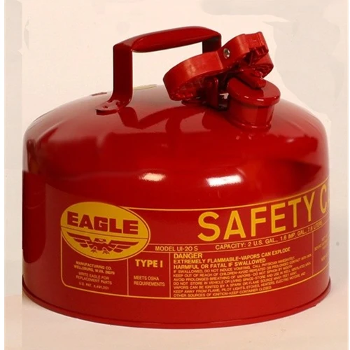 Eagle UI20S Type I Safety Can, 2 Gallon, Red - Moutools