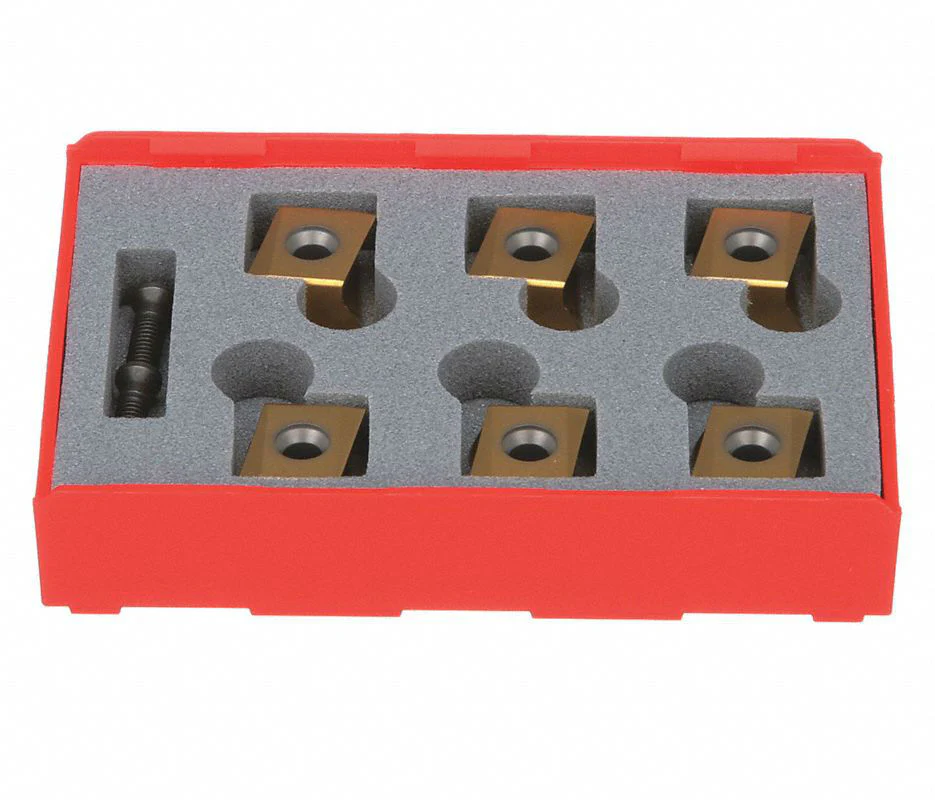 RIDGID 48873 6 Inserts Pack for B-500 Pipe Beveller with Anti-Seize Grease, 2 Screws and Case - Moutools