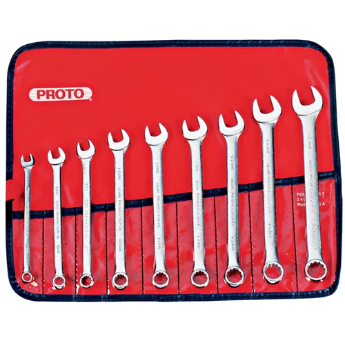 Proto J1200H-MASD 9 Pc. Metric Combination ASD Wrench Set - 12 Point - Moutools