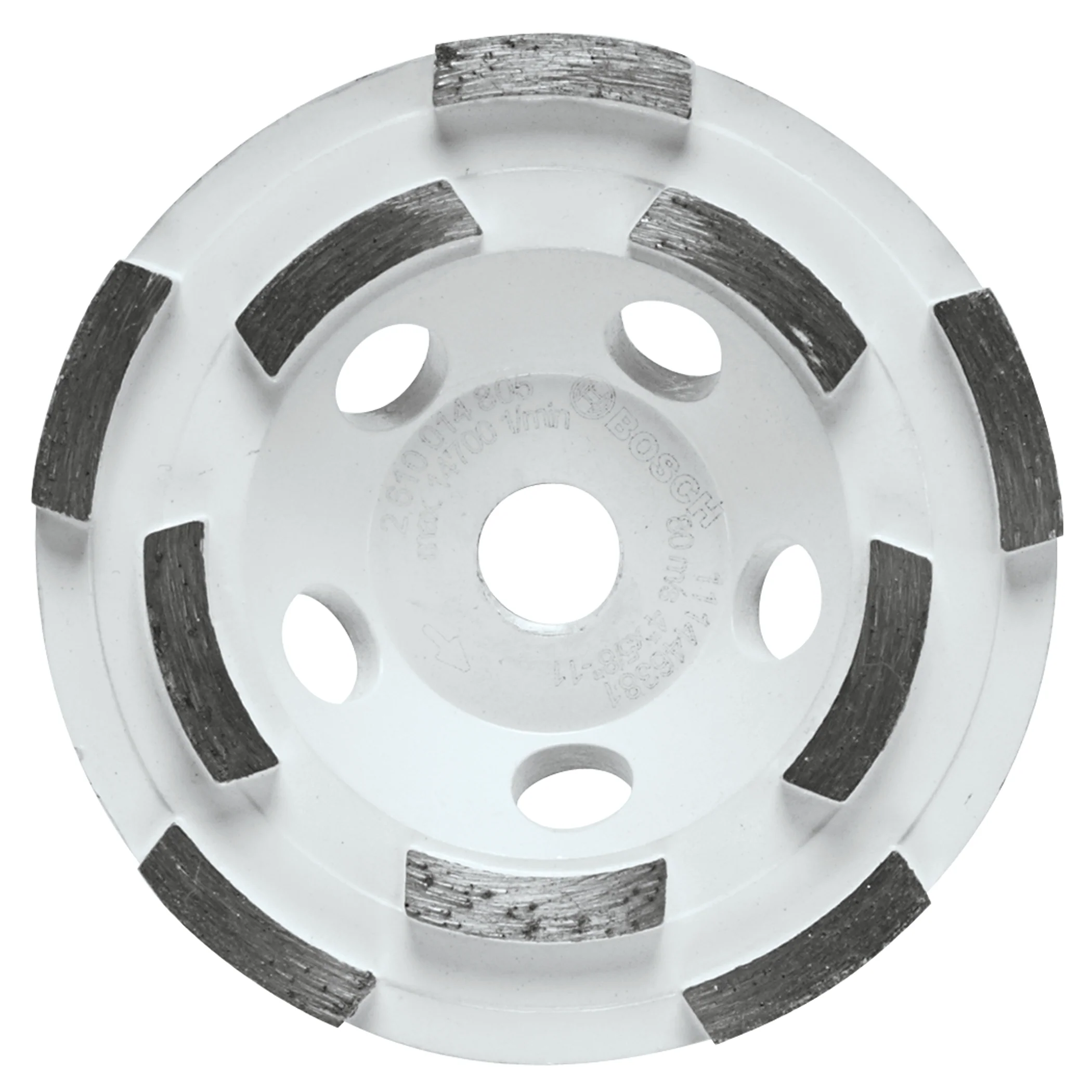 Bosch DC410HD 4 In. Double Row Segmented Diamond Cup Wheel - Moutools