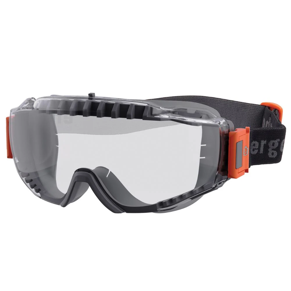 Ergodyne 60300 MODI-FAB Clear Lens Gray OTG Safety Goggles Elastic Strap - Moutools