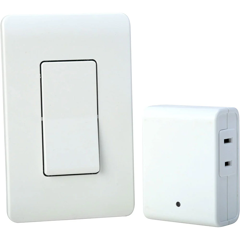 Woods 59773 Indoor Remote Control For Lights with Wall Switch (1 Polarized Outlet) - Moutools