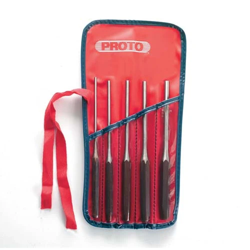 Proto J48005L 5 Piece Long Drive Pin Punch Set - Moutools
