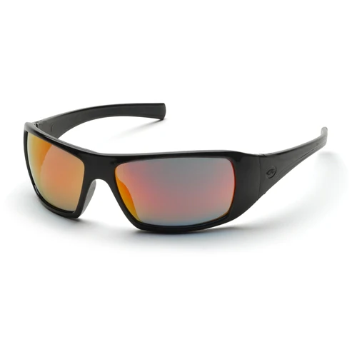 Pyramex SB5645D Goliath Ice Orange Mirror Lens with Black Frame - Moutools