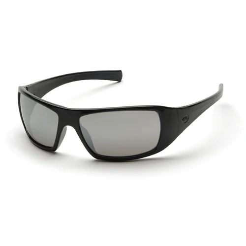 Pyramex SB5670D Goliath Eyewear Silver Mirror Lens with Black Frame - Moutools