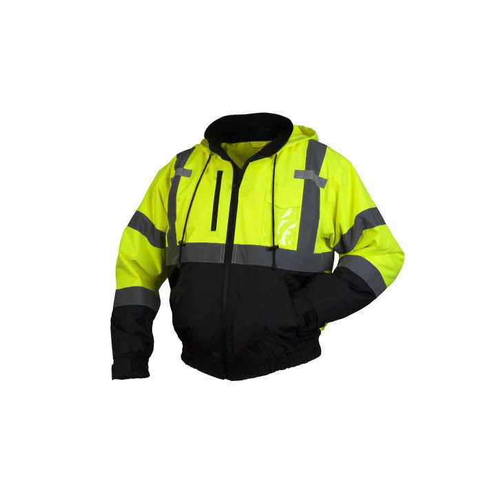 Pyramex RJ3110X5 Winter Wear - Hi-Vis Lime Bomber Jacket - 5X Large - Moutools