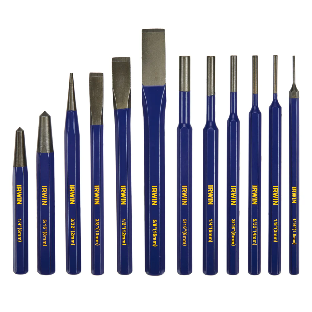 Irwin IRHT82529 IRWIN 12-Piece Punch and Chisels - Moutools