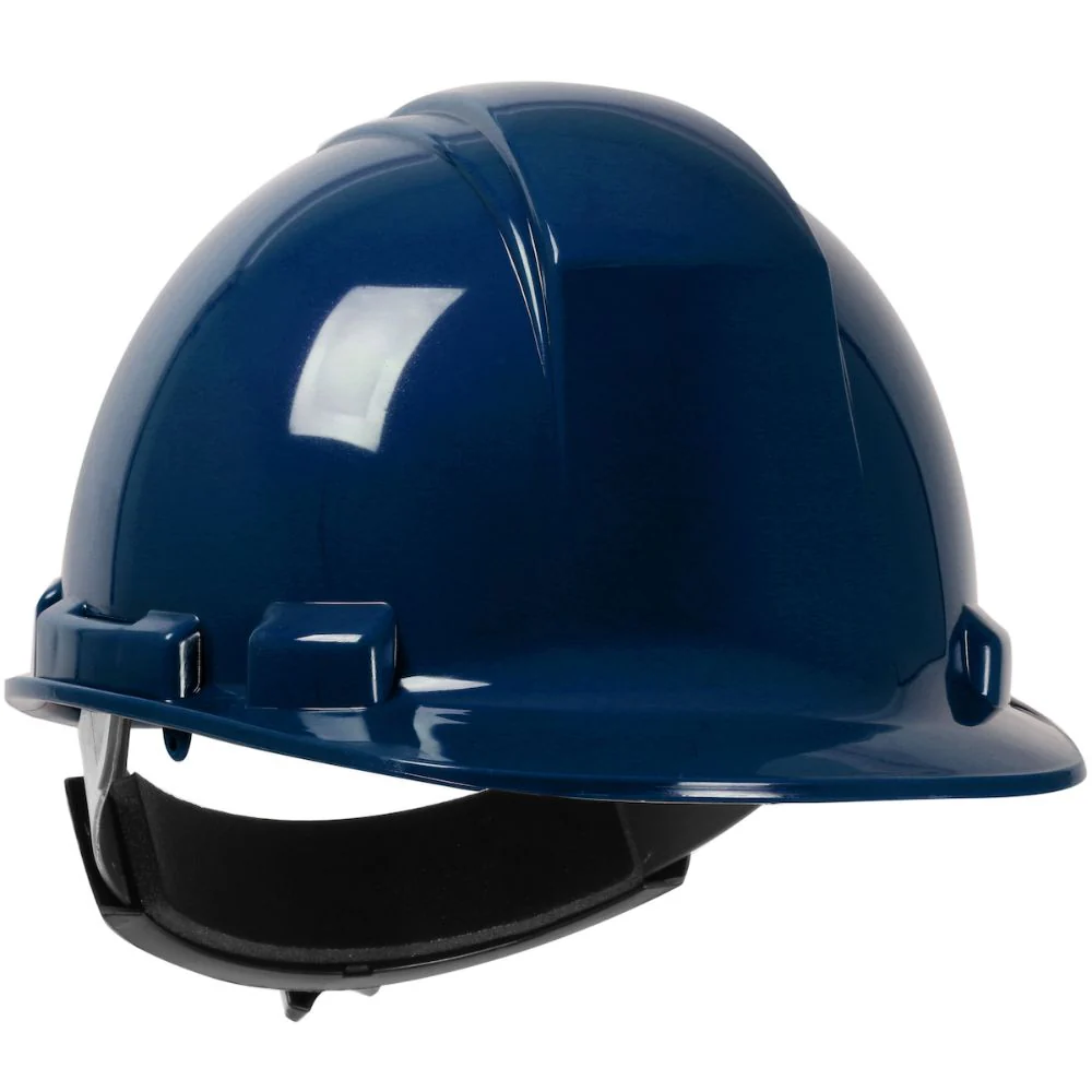 PIP 280-HP241R-18 Whistler Cap Style Hard Hat, HDPE Shell, 4-Point Textile Suspension, Ratchet Adjustment - Northern Blue - Moutools