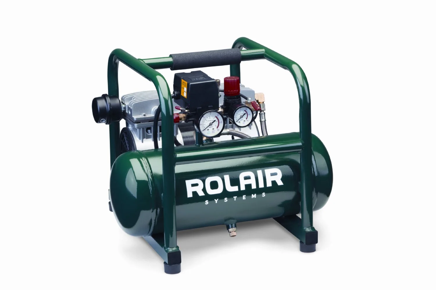 Rolair JC10PLUS 1 HP Oil-Less 2.5 Gal Compressor with Overload Protection and Quiet Operation - Moutools