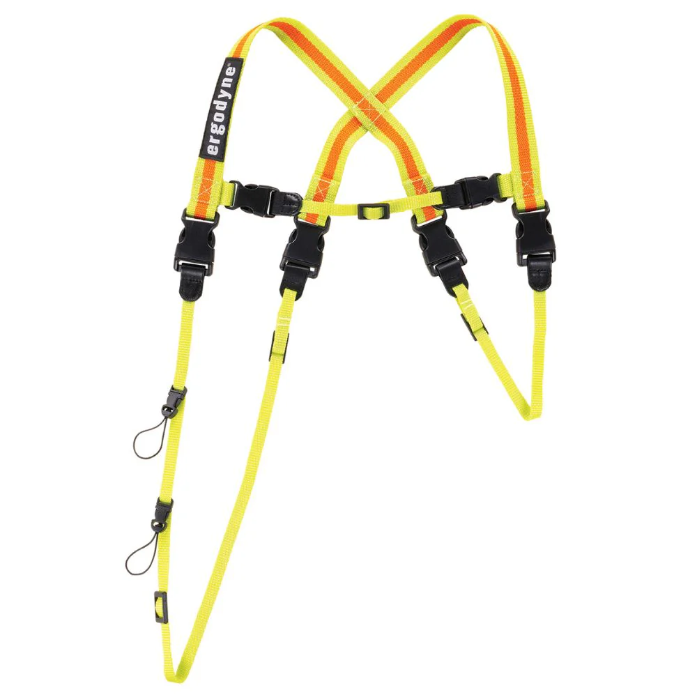 Ergodyne 19134 #3132 L Hi-Vis Lime Barcode Scanner Lanyard Harness - Moutools