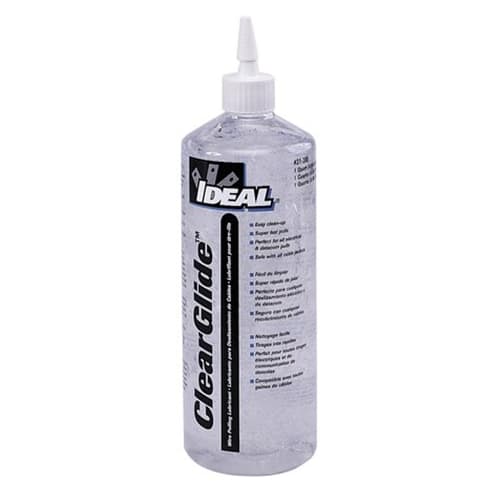 IDEAL 31-388 ClearGlide Wire Pulling Lubricant 1-Quart Squeeze Bottle - Moutools