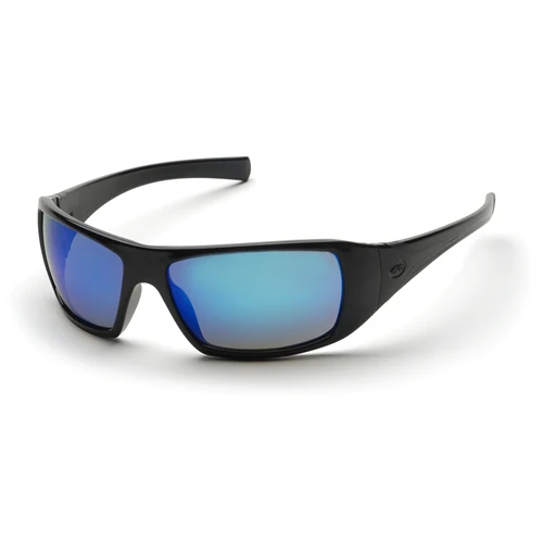 Pyramex SB5665D Goliath Ice Blue Mirror Lens with Black Frame - Moutools