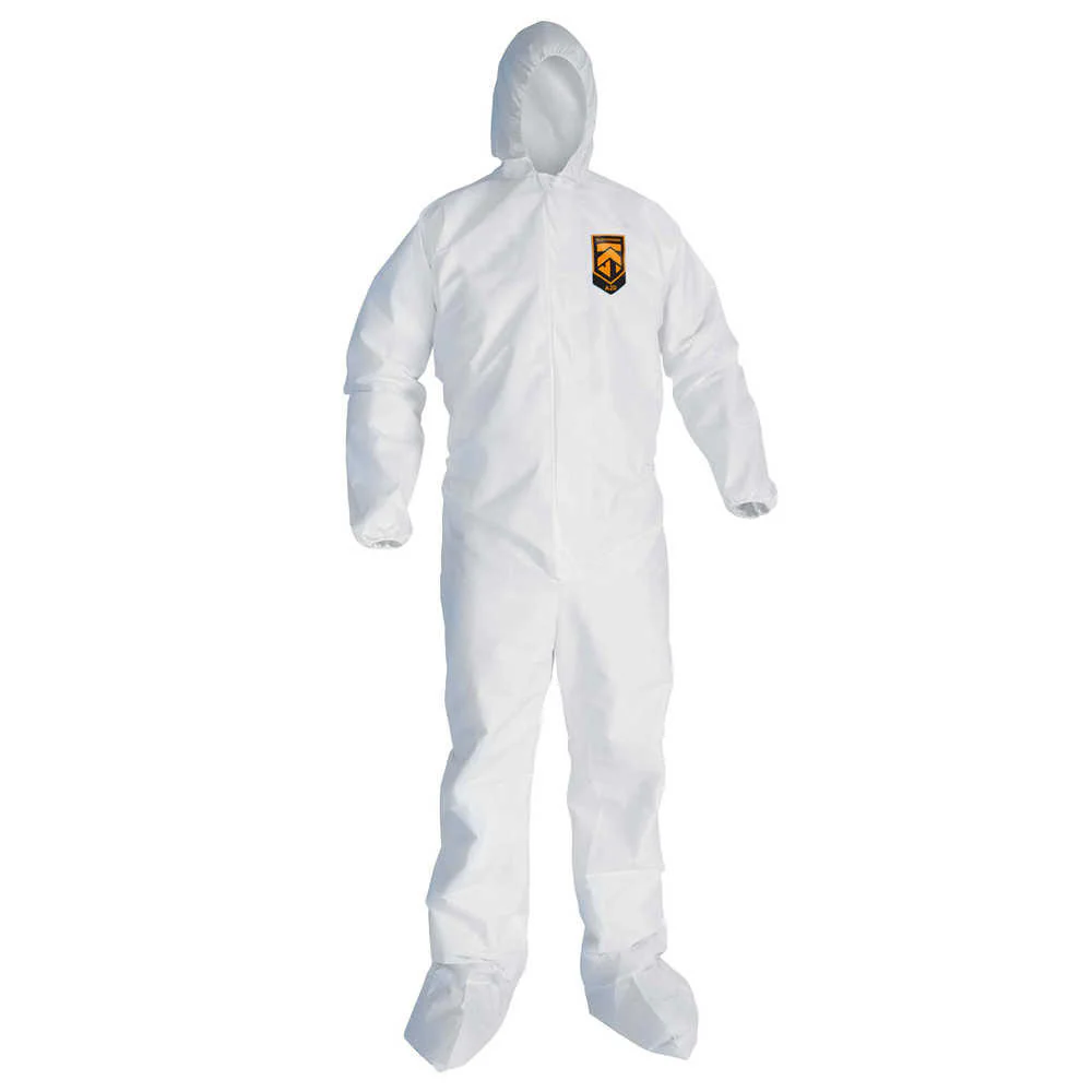 Kimberly Clark 49126 Hooded Disposable Coveralls, 3X-Large - Moutools
