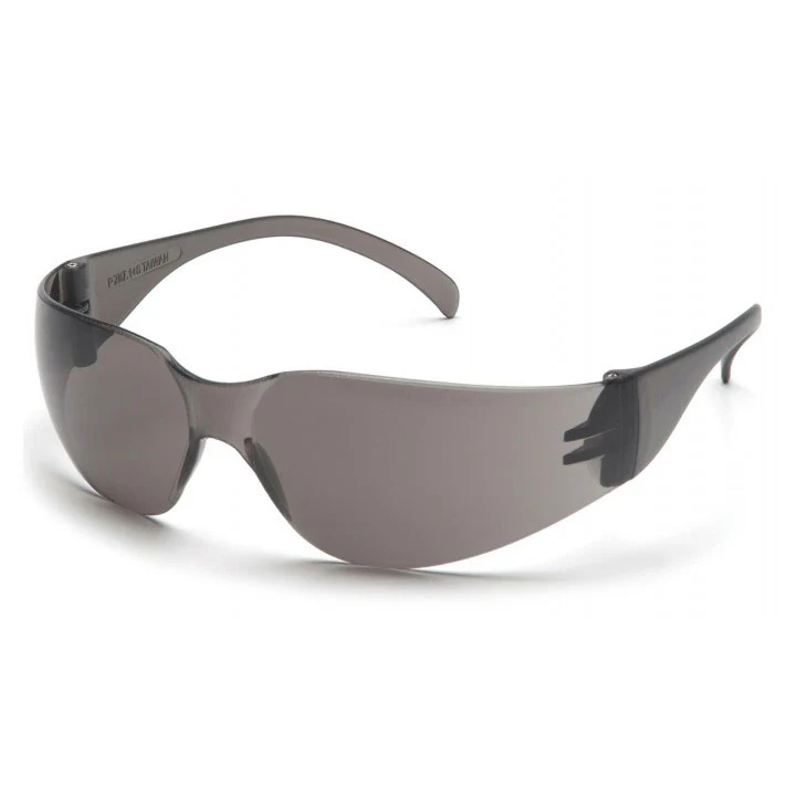 Pyramex S4120ST Intruder Safety Glasses, Gray Anti-Fog Lens with Gray Temples, Lightweight - Moutools