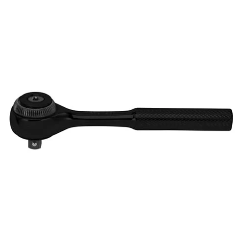 Proto J4752FBL 1/4 Drive Standard Length Round Head Ratchet - Black - Moutools