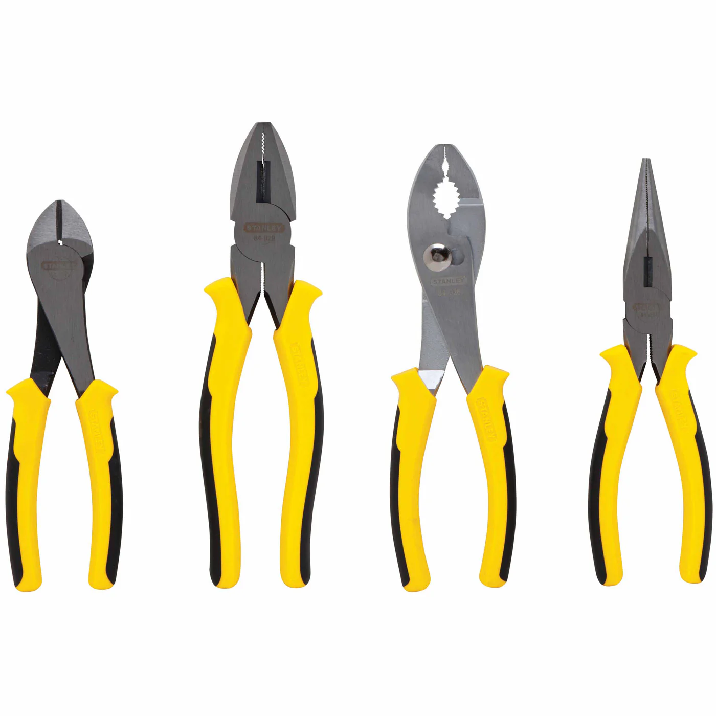 Stanley 84-058 Bi-Material Plier Set - 4 Piece - Moutools