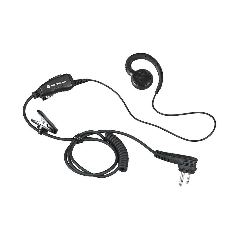 Motorola HKLN4604 C-Style Swivel Earpiece with Microphone and PTT Replaces RLN6423 - Moutools