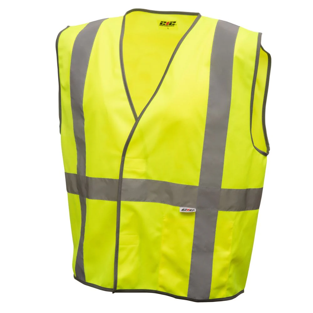 212 Performance VSTGU-8808 General Purpose Hi-Viz Safety Vest, Small Yellow;Reflective Gray - Moutools