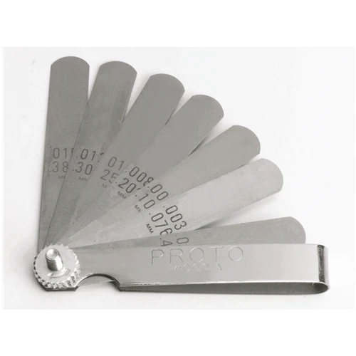 Proto J000A 9-Blade Standard Feeler Gauge Set - Moutools