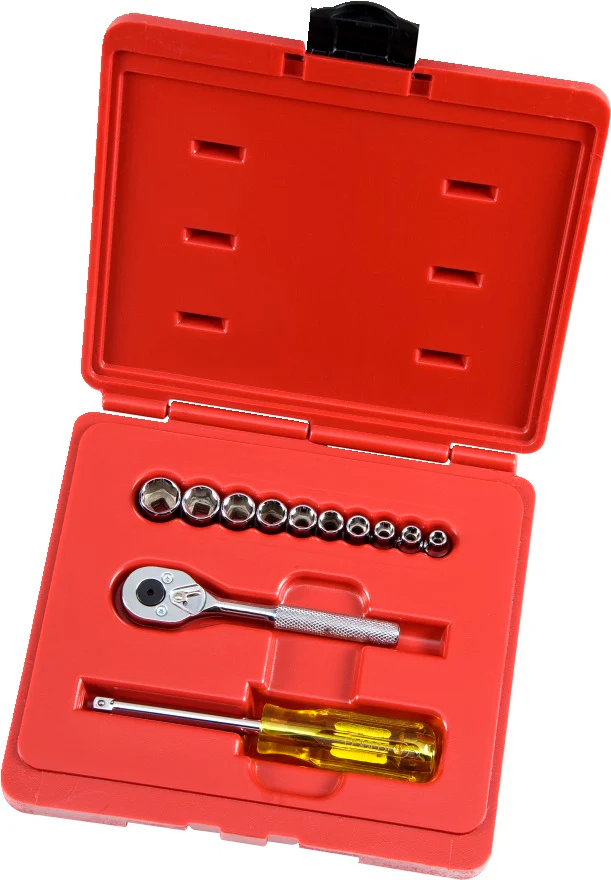 Proto J47108 1/4 Drive 12 Pc. Socket Set - 6 Point - Moutools